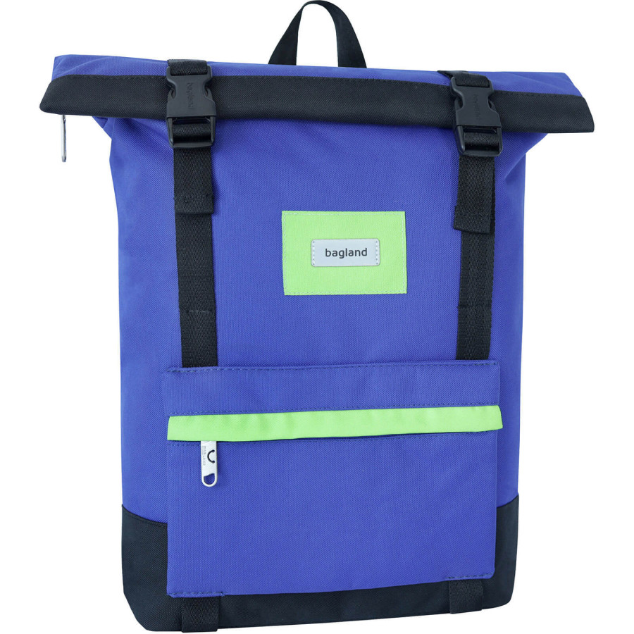 Рюкзак роллтоп Bagland Holder 25л. электрик/черный (0051666)