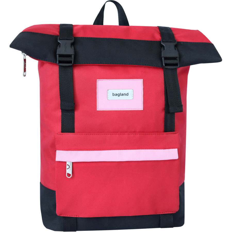 Рюкзак роллтоп Bagland Holder 25л. красный/черный (0051666)